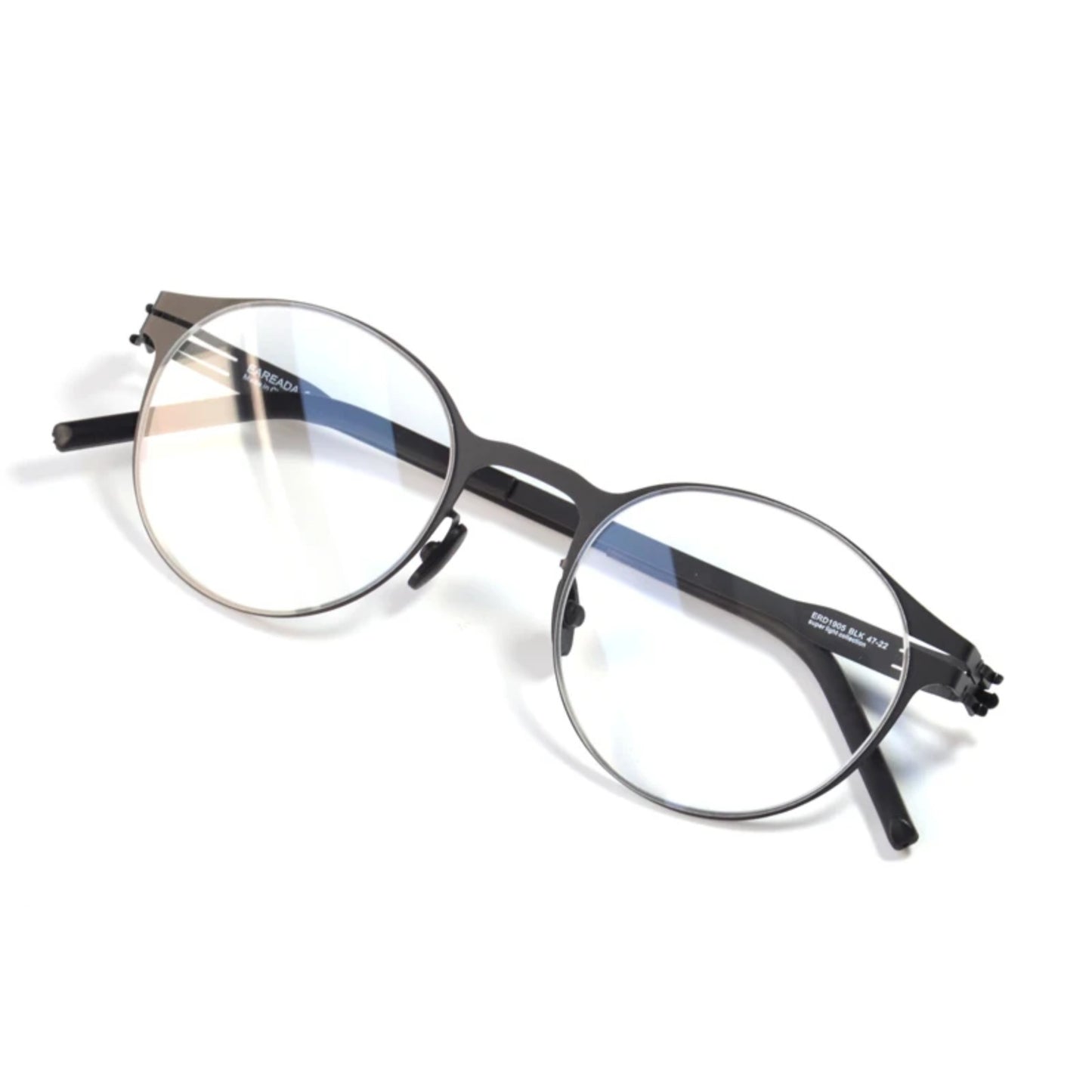 Stainless Steel Screwless Round Eyeglasses