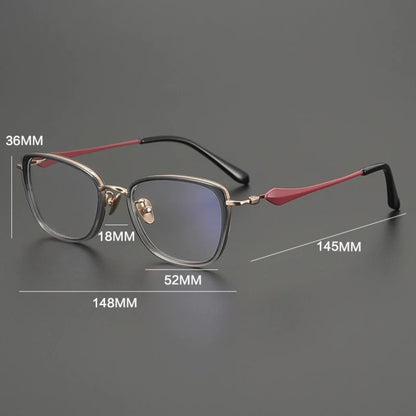 Titanium Cat Eye Eyeglasses