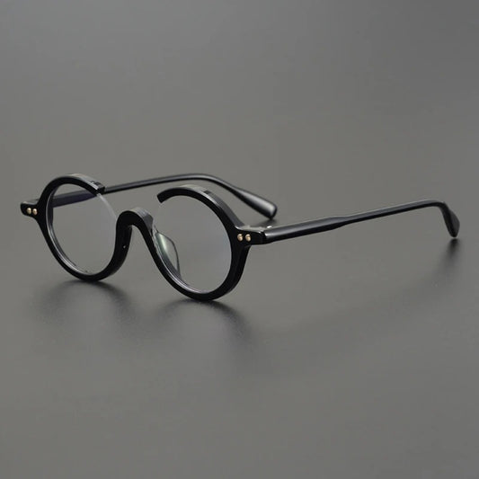 Acetate Round Prescription Eyeglasses | Bold Designer Rx Glasses – CINILY UK