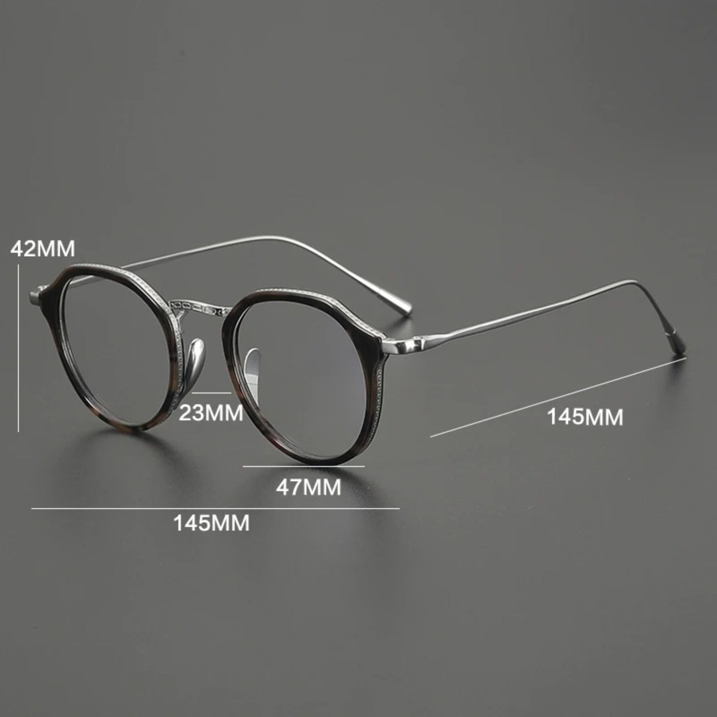 Titanium Windsor Panto Eyeglasses